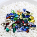 High Quality Fancy Pointback Foiled Sliver Pear Cut Faceted Gemstones for Clothing C4300